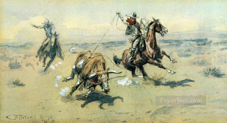 ザ・ボルター 2 1903 チャールズ・マリオン・ラッセル アメリカ・インディアン油絵